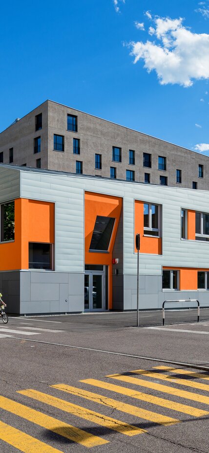 Kindergarten and nursery made of wood in Bolzano | © Arcangelo Piai